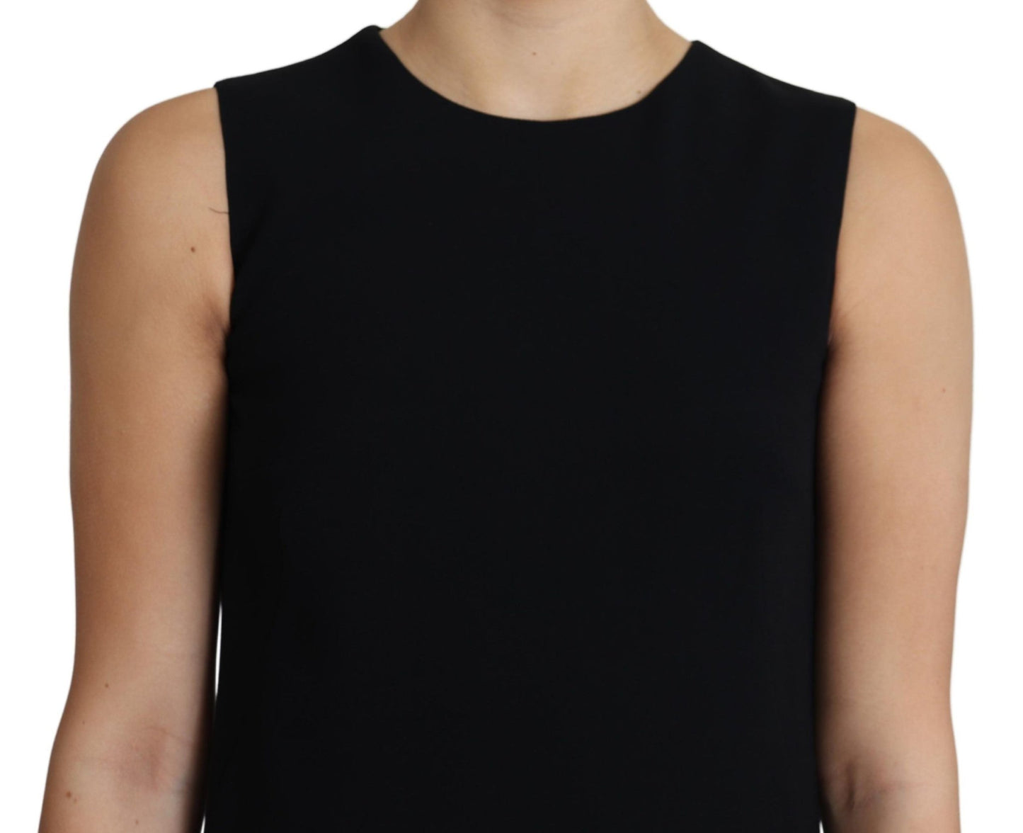 Dolce & Gabbana Elegant Sleeveless Black A - Line Mini Dress - Sandy Store ByNet