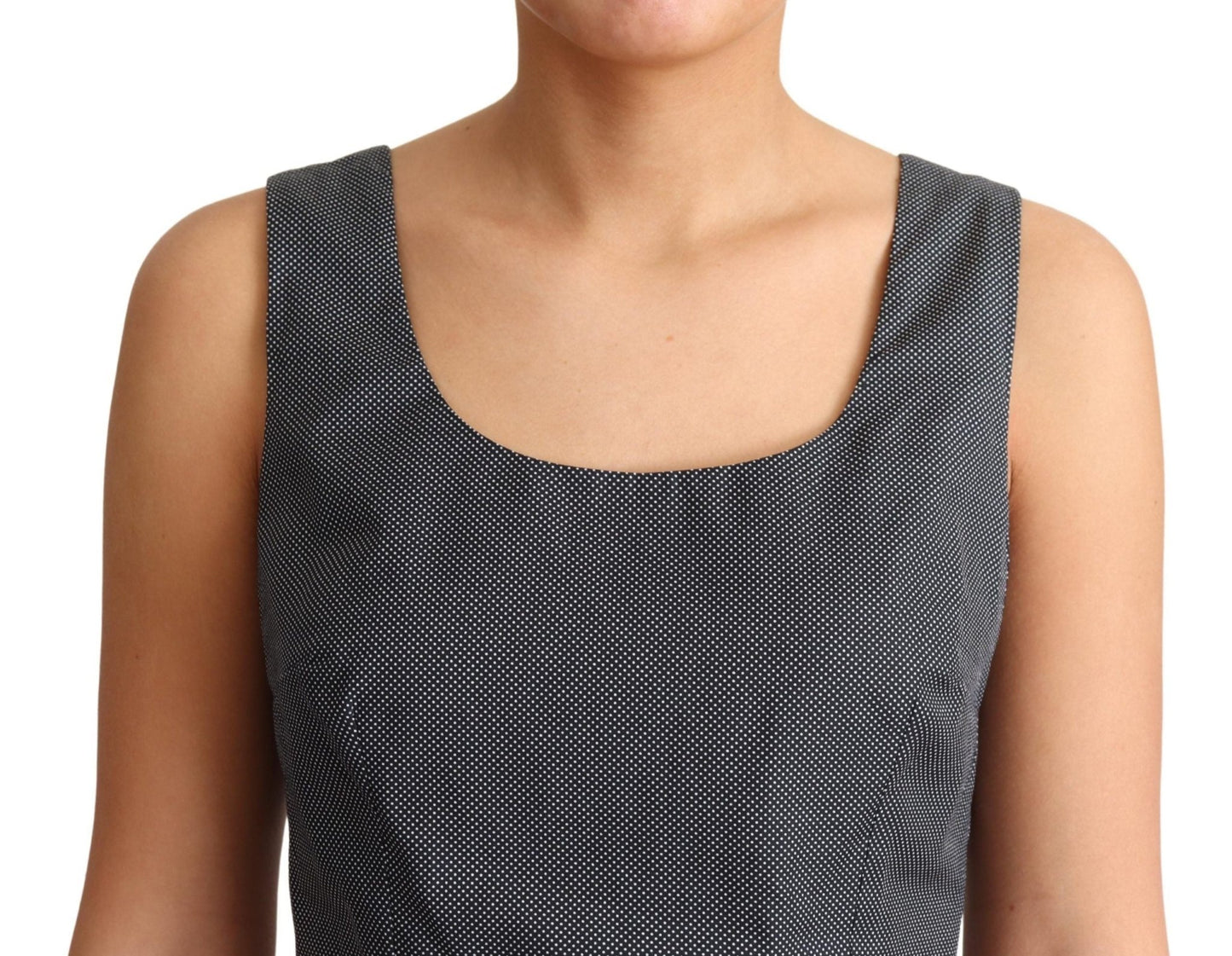 Dolce & Gabbana Elegant Sleeveless Polka Dot A - Line Dress - Sandy Store ByNet