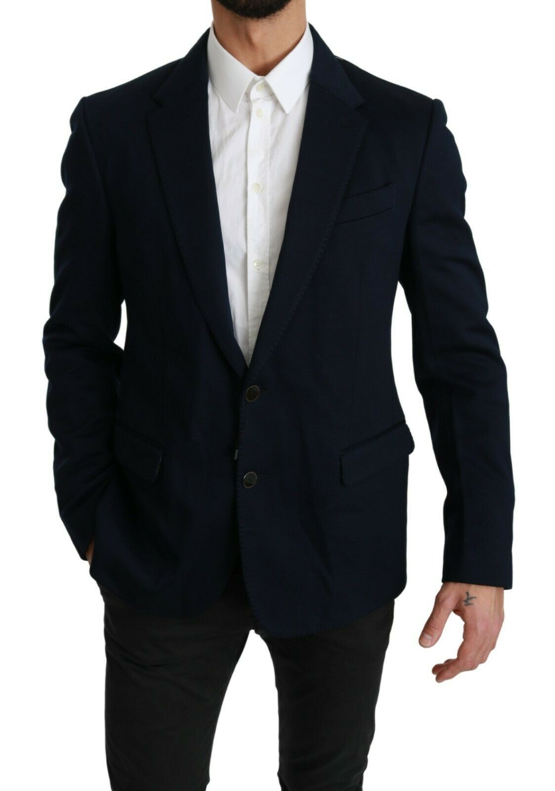 Dolce & Gabbana Elegant Slim Fit Dark Blue Men's Blazer - Sandy Store ByNet