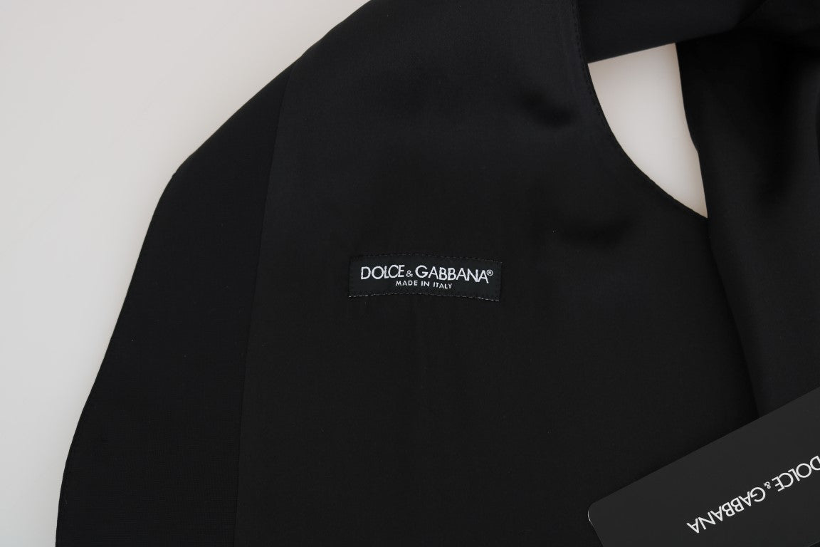 Dolce & Gabbana Elegant Slim Fit Formal Vest in Black - Sandy Store ByNet