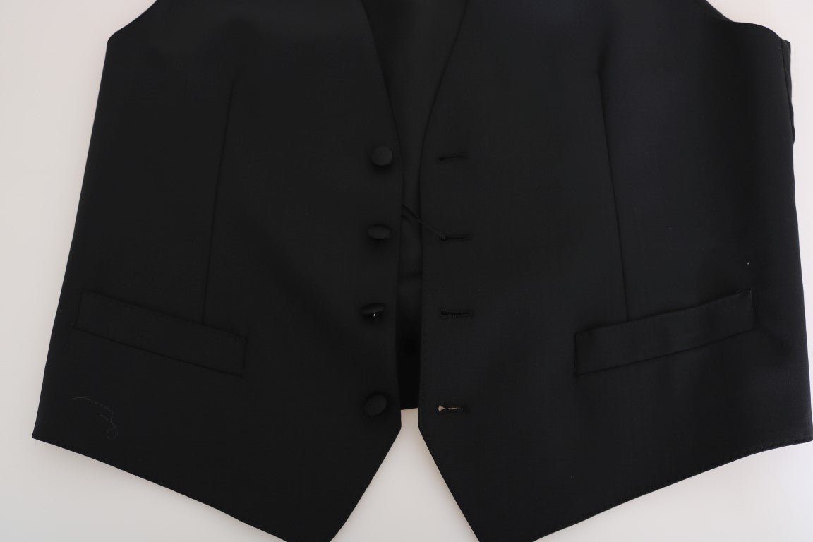 Dolce & Gabbana Elegant Slim Fit Formal Vest in Black - Sandy Store ByNet