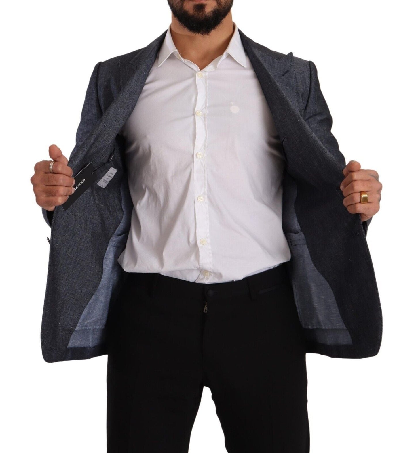 Dolce & Gabbana Elegant Slim Fit Two - Button Blue Blazer - Sandy Store ByNet