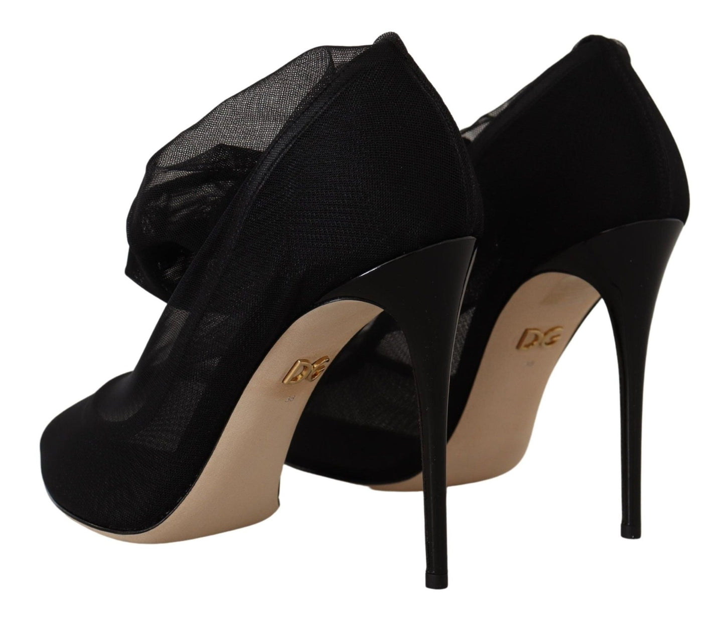 Dolce & Gabbana Elegant Stretch Sock Boot Pumps - Sandy Store ByNet
