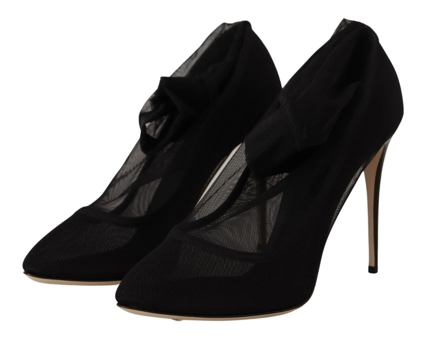 Dolce & Gabbana Elegant Stretch Sock Boot Pumps - Sandy Store ByNet