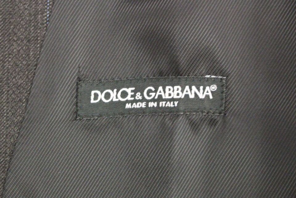 Dolce & Gabbana Elegant Striped Gray Dress Vest - Sandy Store ByNet