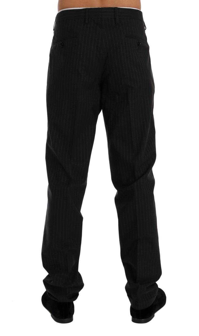 Dolce & Gabbana Elegant Striped Straight Fit Dress Trousers - Sandy Store ByNet