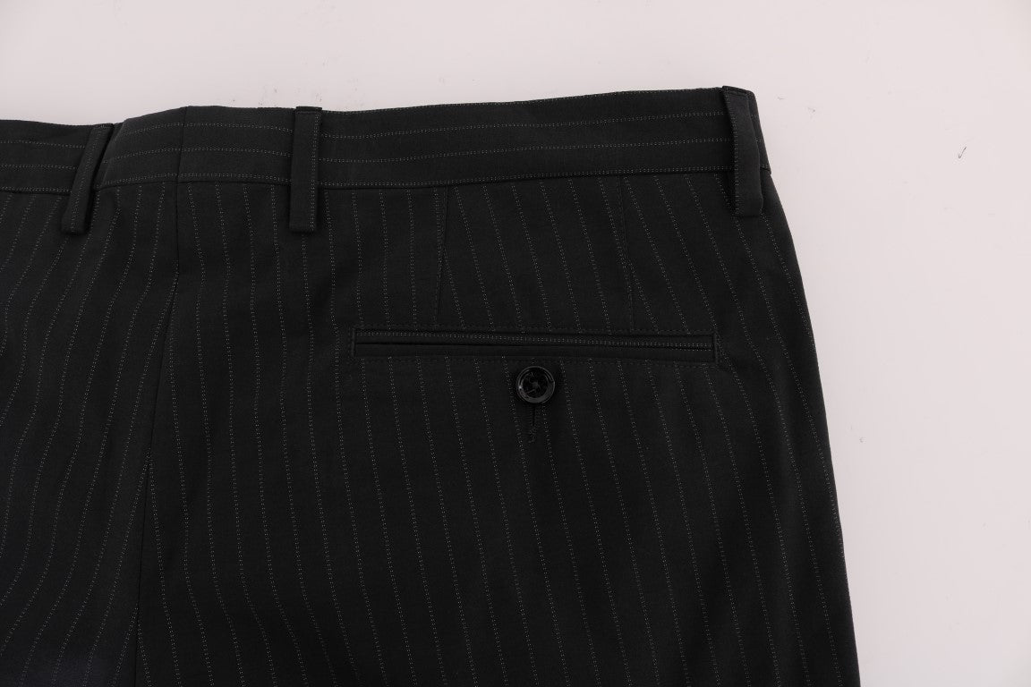 Dolce & Gabbana Elegant Striped Straight Fit Dress Trousers - Sandy Store ByNet