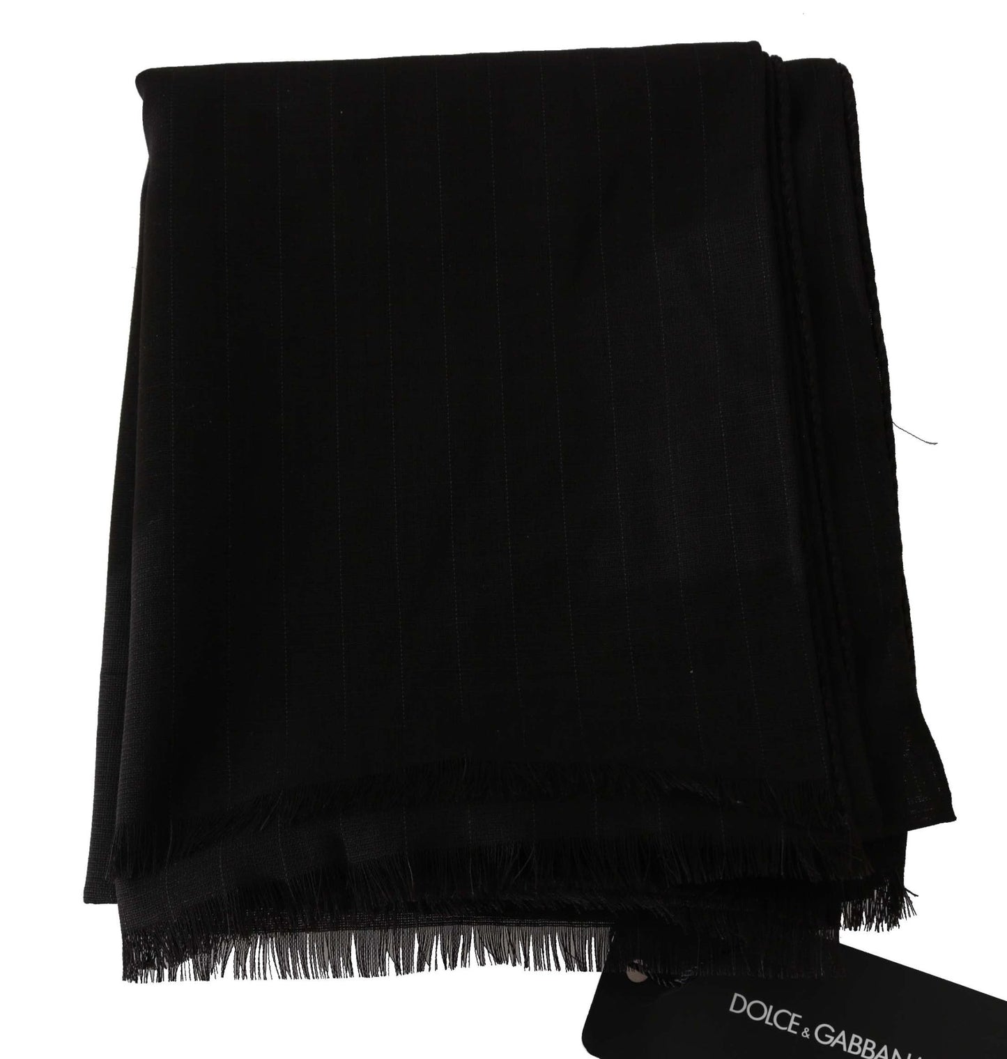 Dolce & Gabbana Elegant Striped Wool Men's Scarf - Sandy Store ByNet