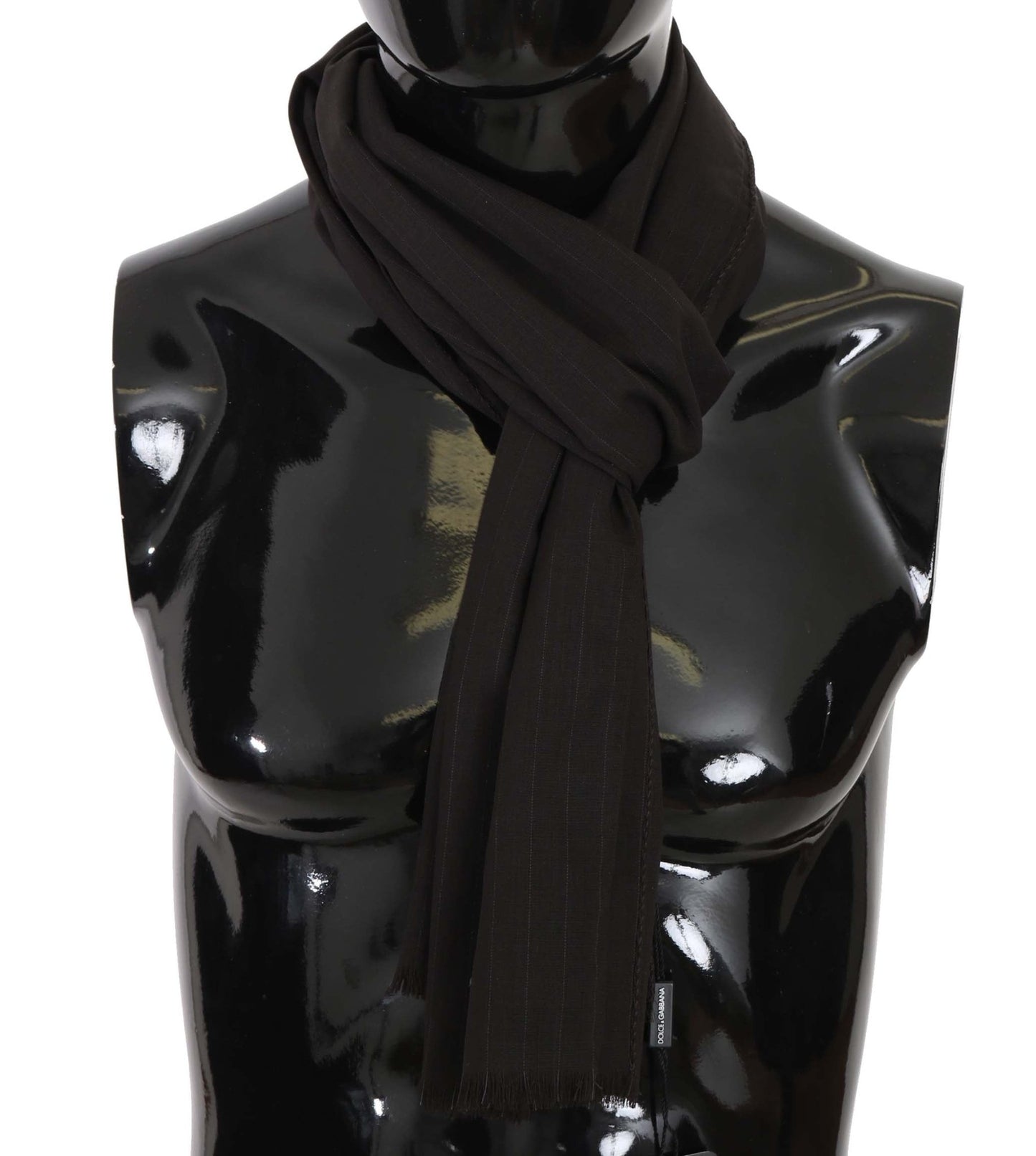 Dolce & Gabbana Elegant Striped Wool Men's Scarf - Sandy Store ByNet