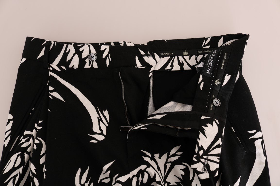 Dolce & Gabbana Elegant Tree Print Ankle Trousers - Sandy Store ByNet