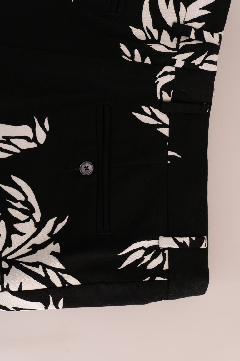 Dolce & Gabbana Elegant Tree Print Ankle Trousers - Sandy Store ByNet