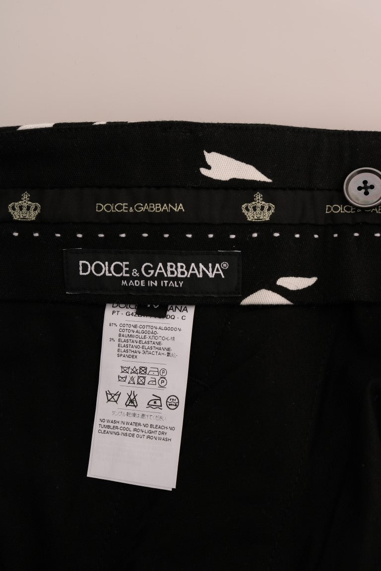Dolce & Gabbana Elegant Tree Print Ankle Trousers - Sandy Store ByNet