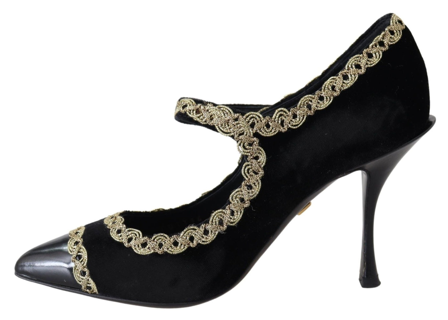 Dolce & Gabbana Elegant Velvet Patent Embroidered Pumps - Sandy Store ByNet