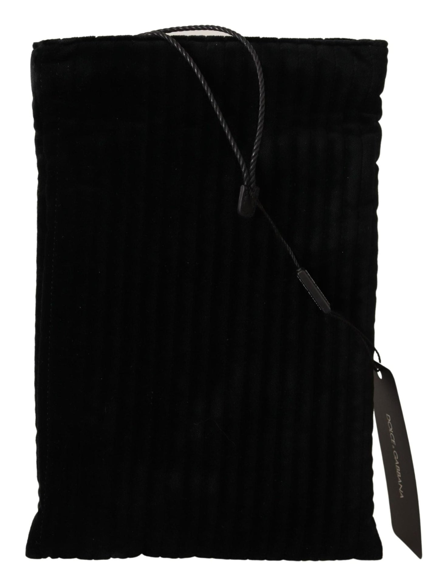 Dolce & Gabbana Elegant Velvet Quilted Glasses Holder Bag - Sandy Store ByNet