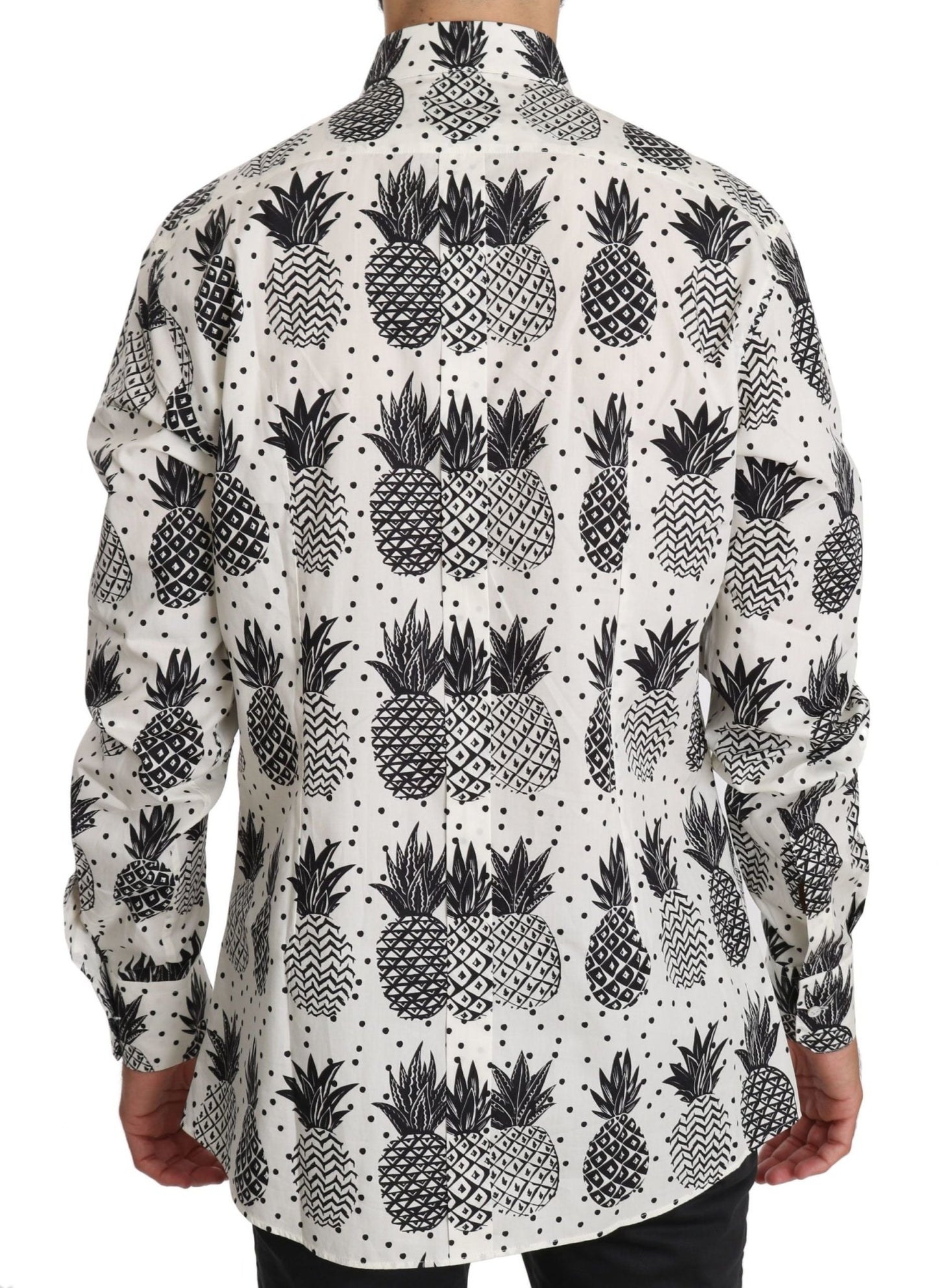 Dolce & Gabbana Elegant White Cotton Casual Shirt - Sandy Store ByNet