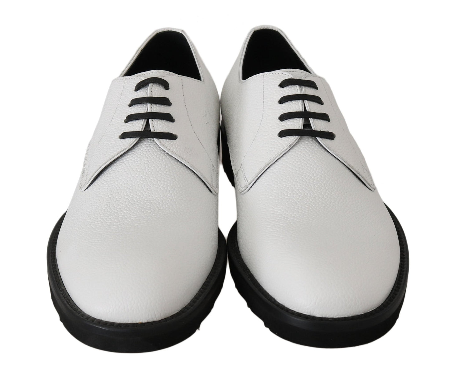 Dolce & Gabbana Elegant White Formal Leather Shoes - Sandy Store ByNet
