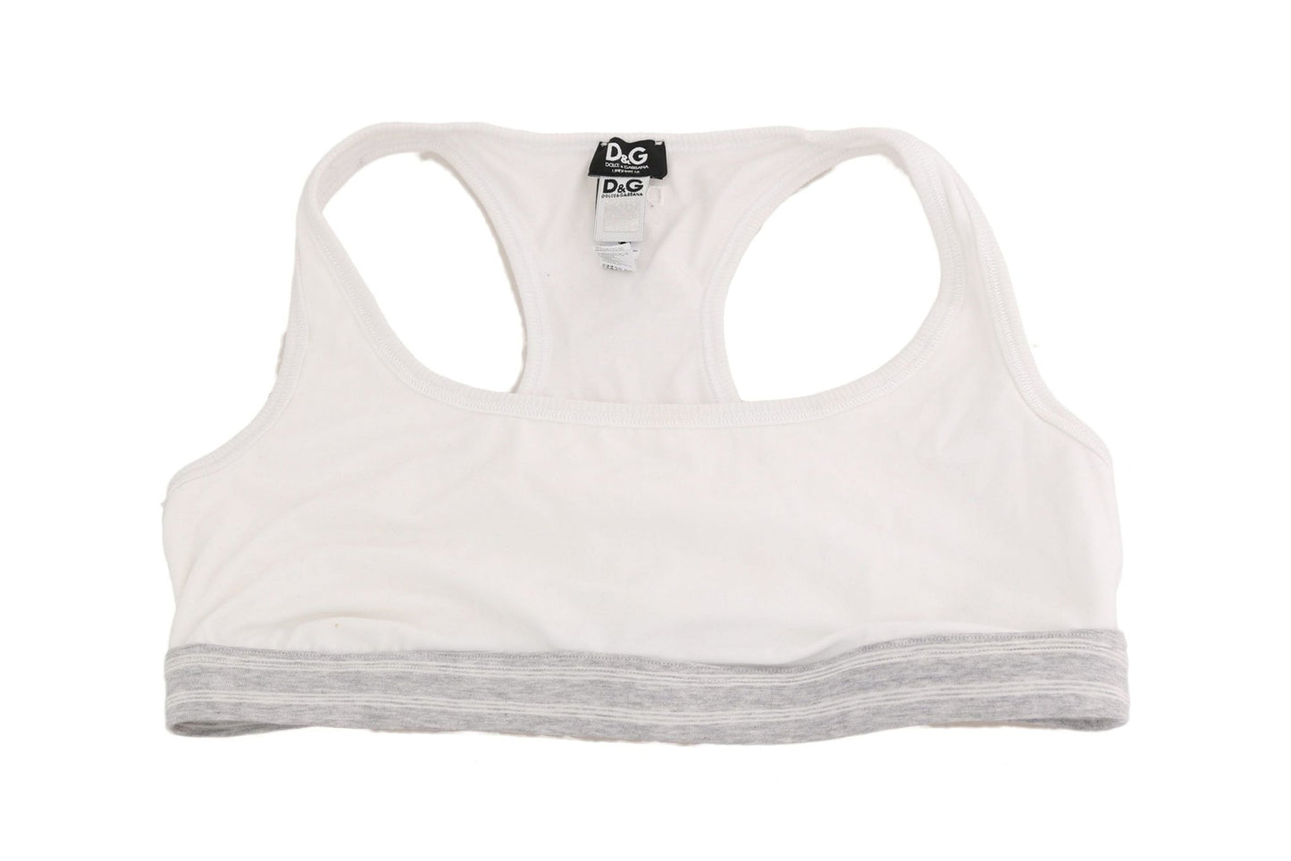 Dolce & Gabbana Elegant White Stretch Sport Bra - Sandy Store ByNet