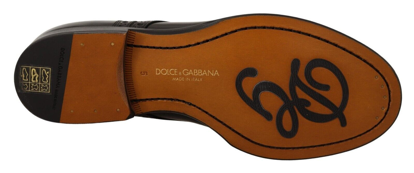 Dolce & Gabbana Elegant Wingtip Oxford Formal Shoes - Sandy Store ByNet