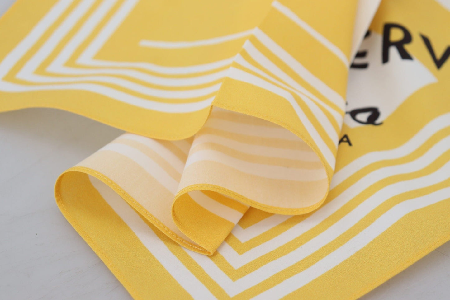 Dolce & Gabbana Elegant Yellow Cotton Square Scarf - Sandy Store ByNet