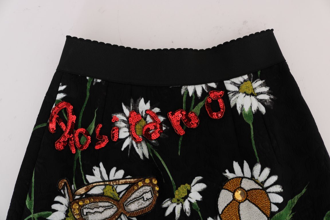 Dolce & Gabbana Embellished A - Line Mid - Calf Skirt - Sandy Store ByNet