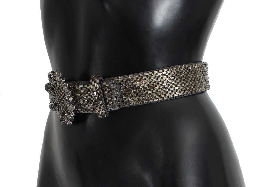Dolce & Gabbana Embellished Sequined Wide Waist Belt - Sandy Store ByNet