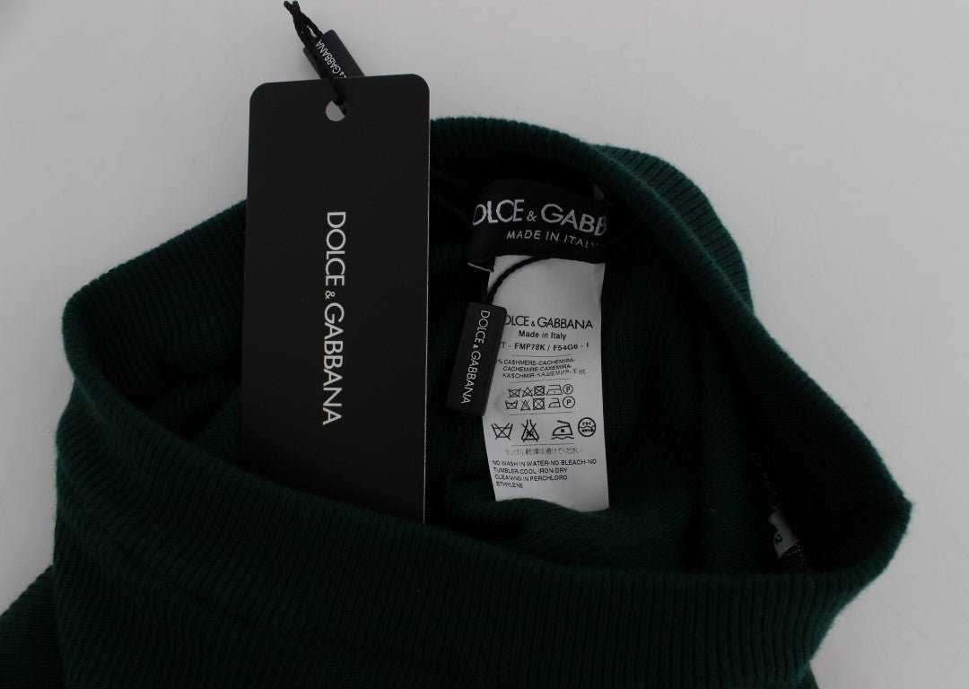 Dolce & Gabbana Emerald Treasure High Waist Cashmere Pants - Sandy Store ByNet