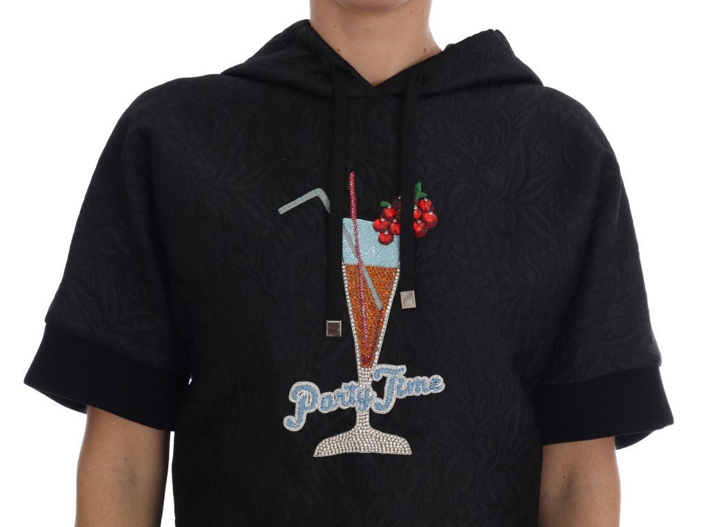 Dolce & Gabbana Enchanted Brocade Crystal Hooded Sweater - Sandy Store ByNet