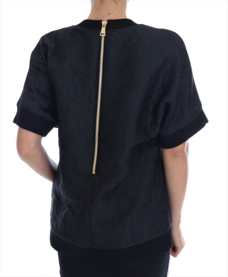 Dolce & Gabbana Enchanted Crystal Embellished Black Sweater - Sandy Store ByNet