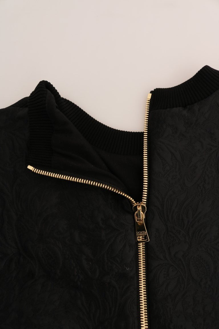 Dolce & Gabbana Enchanted Crystal Embellished Black Sweater - Sandy Store ByNet