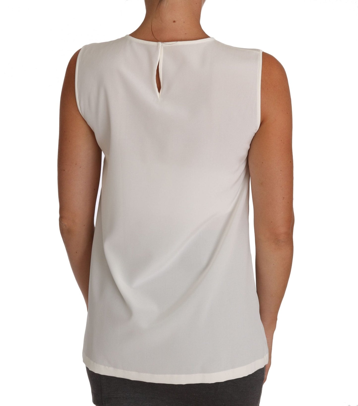 Dolce & Gabbana Enchanted Crystal - Embellished Silk Blouse - Sandy Store ByNet