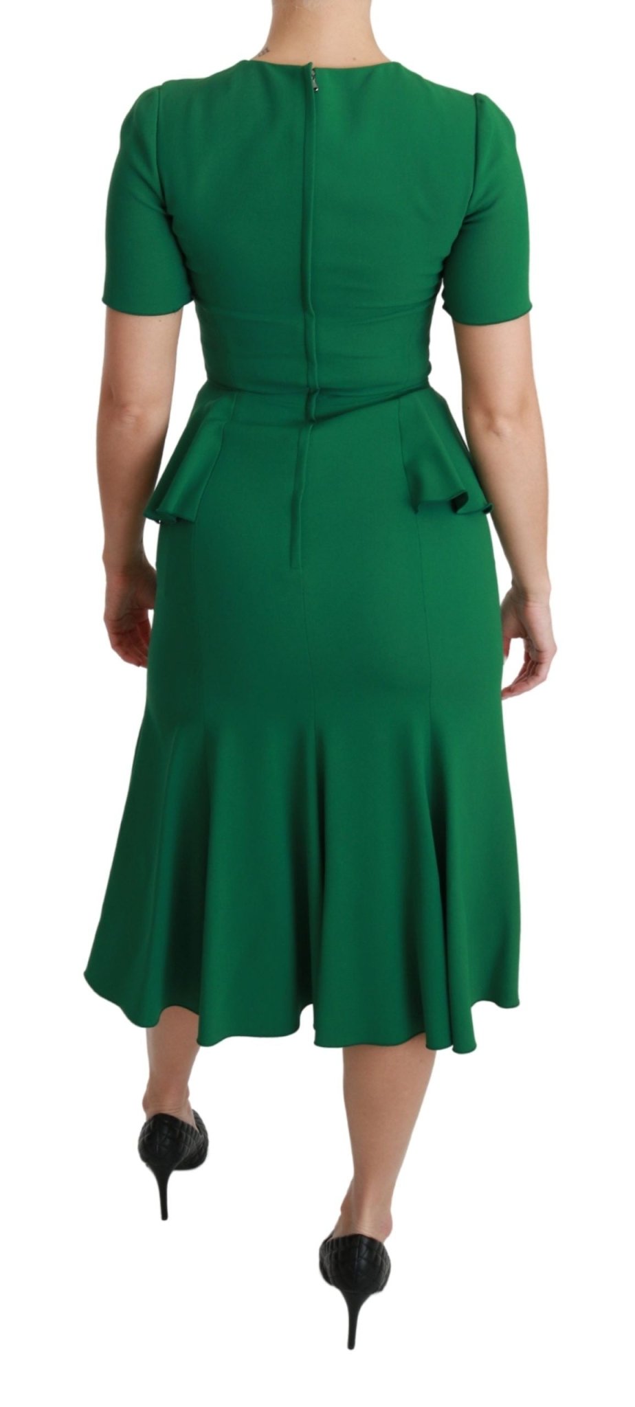 Dolce & Gabbana Enchanted Green Mermaid Midi Dress - Sandy Store ByNet