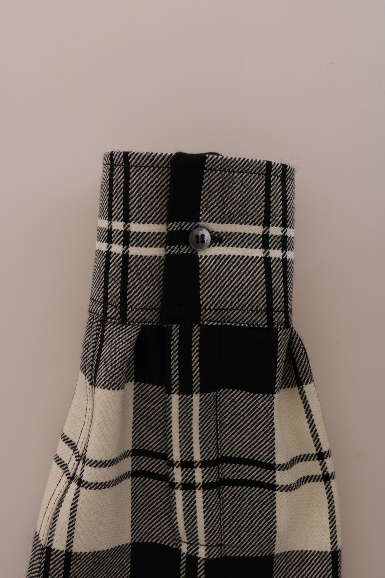 Dolce & Gabbana Enchanted Sequin Checkered Wool Shirt - Sandy Store ByNet