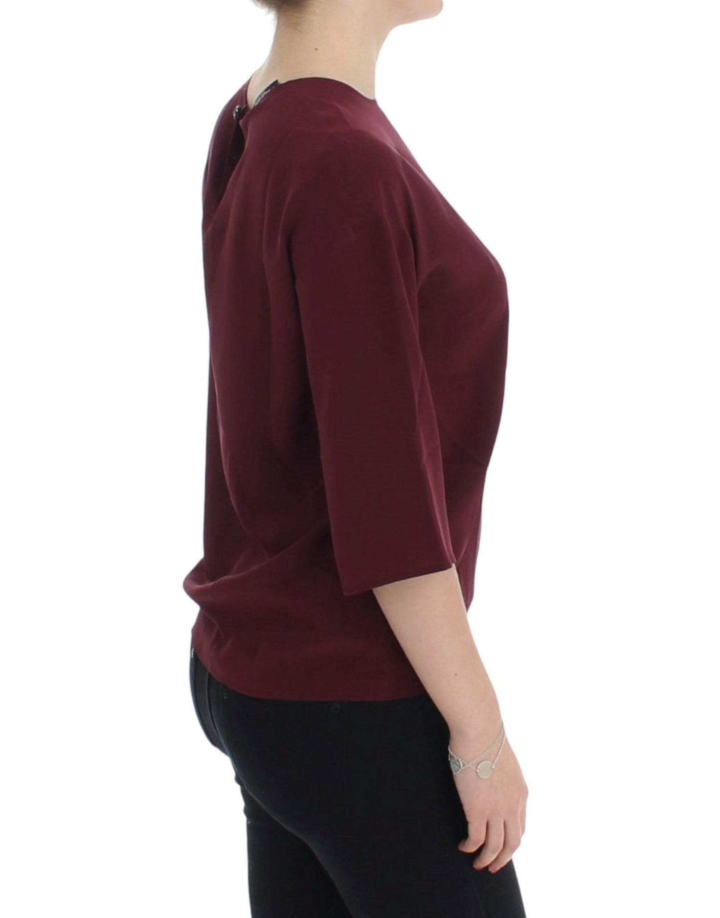 Dolce & Gabbana Enchanted Sicilian Silk Top - Sandy Store ByNet
