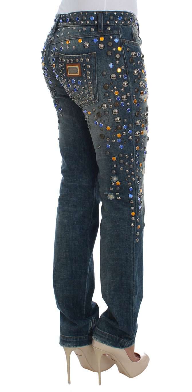 Dolce & Gabbana Enchanted Sicily Crystal Embellished Jeans - Sandy Store ByNet
