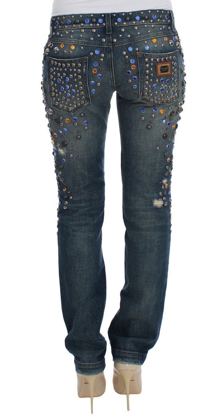 Dolce & Gabbana Enchanted Sicily Crystal Embellished Jeans - Sandy Store ByNet