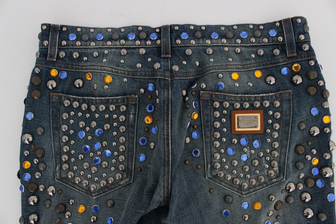 Dolce & Gabbana Enchanted Sicily Crystal Embellished Jeans - Sandy Store ByNet