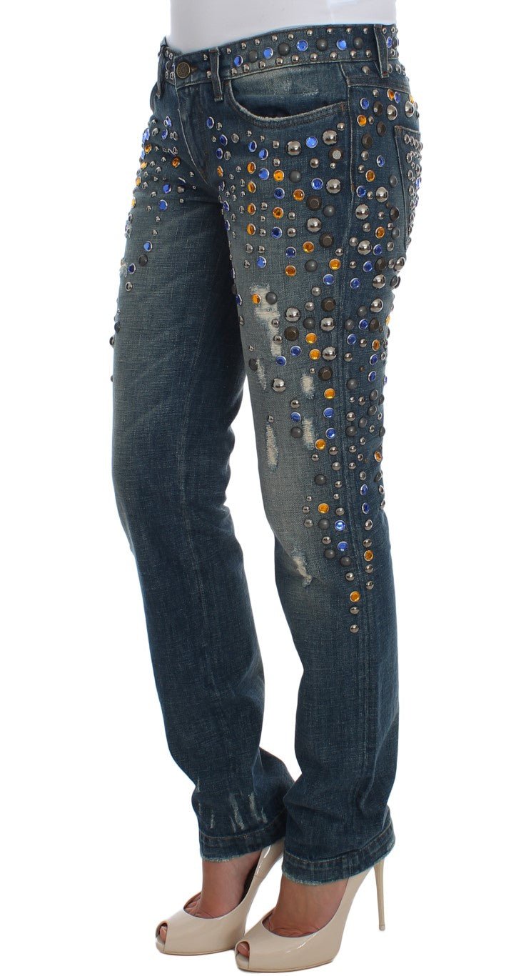Dolce & Gabbana Enchanted Sicily Crystal Embellished Jeans - Sandy Store ByNet