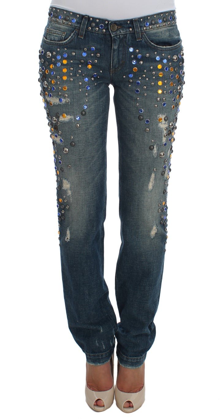 Dolce & Gabbana Enchanted Sicily Crystal Embellished Jeans - Sandy Store ByNet