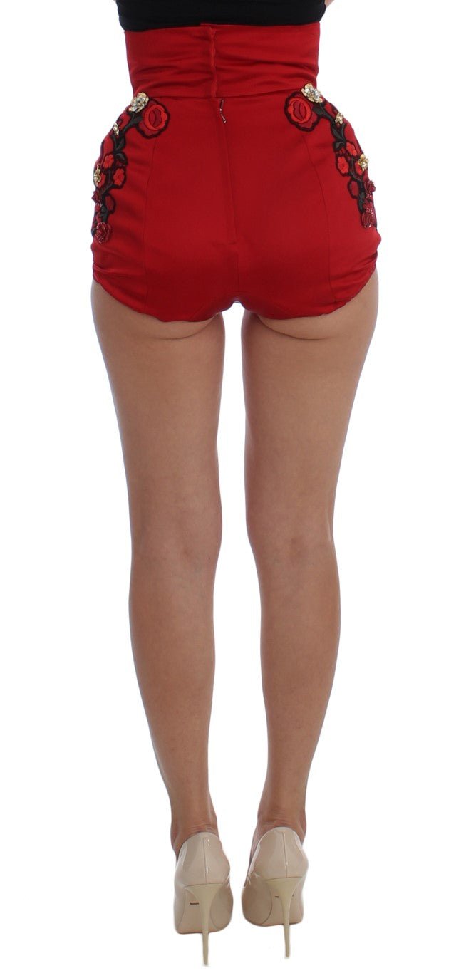 Dolce & Gabbana Enchanted Sicily Embroidered Silk Shorts - Sandy Store ByNet