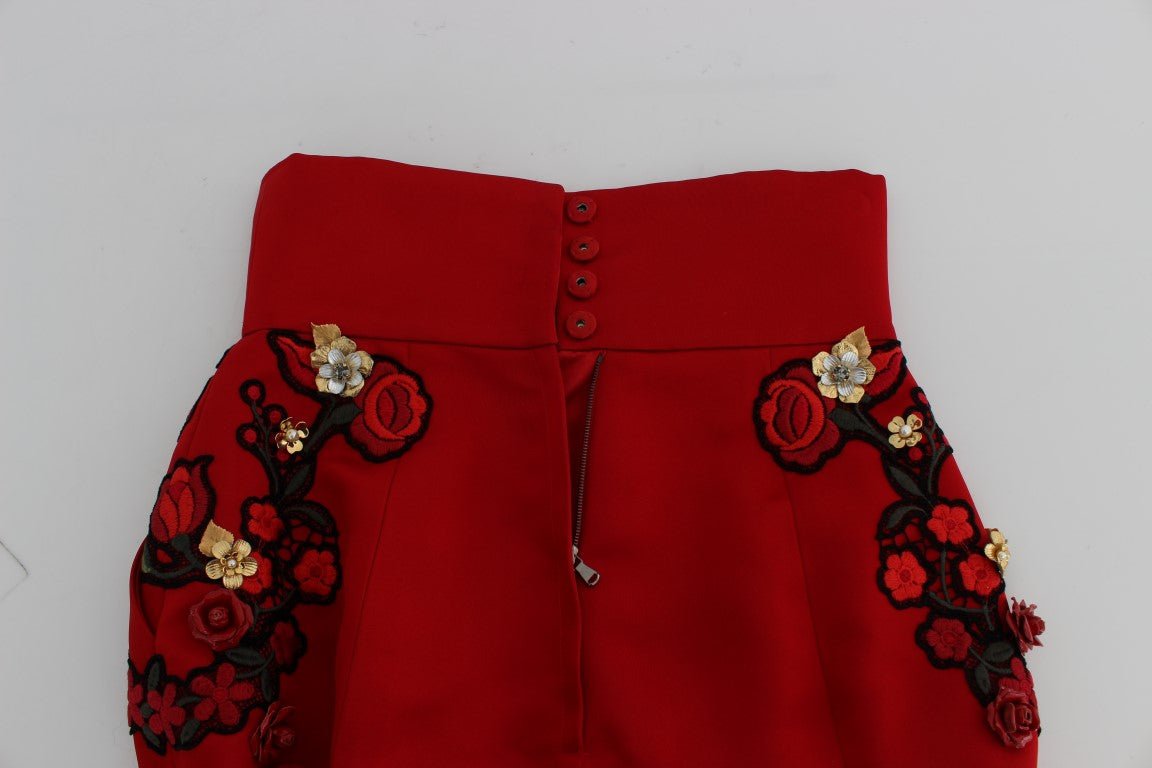 Dolce & Gabbana Enchanted Sicily Embroidered Silk Shorts - Sandy Store ByNet