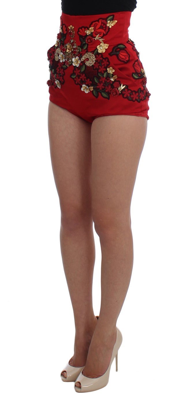 Dolce & Gabbana Enchanted Sicily Embroidered Silk Shorts - Sandy Store ByNet