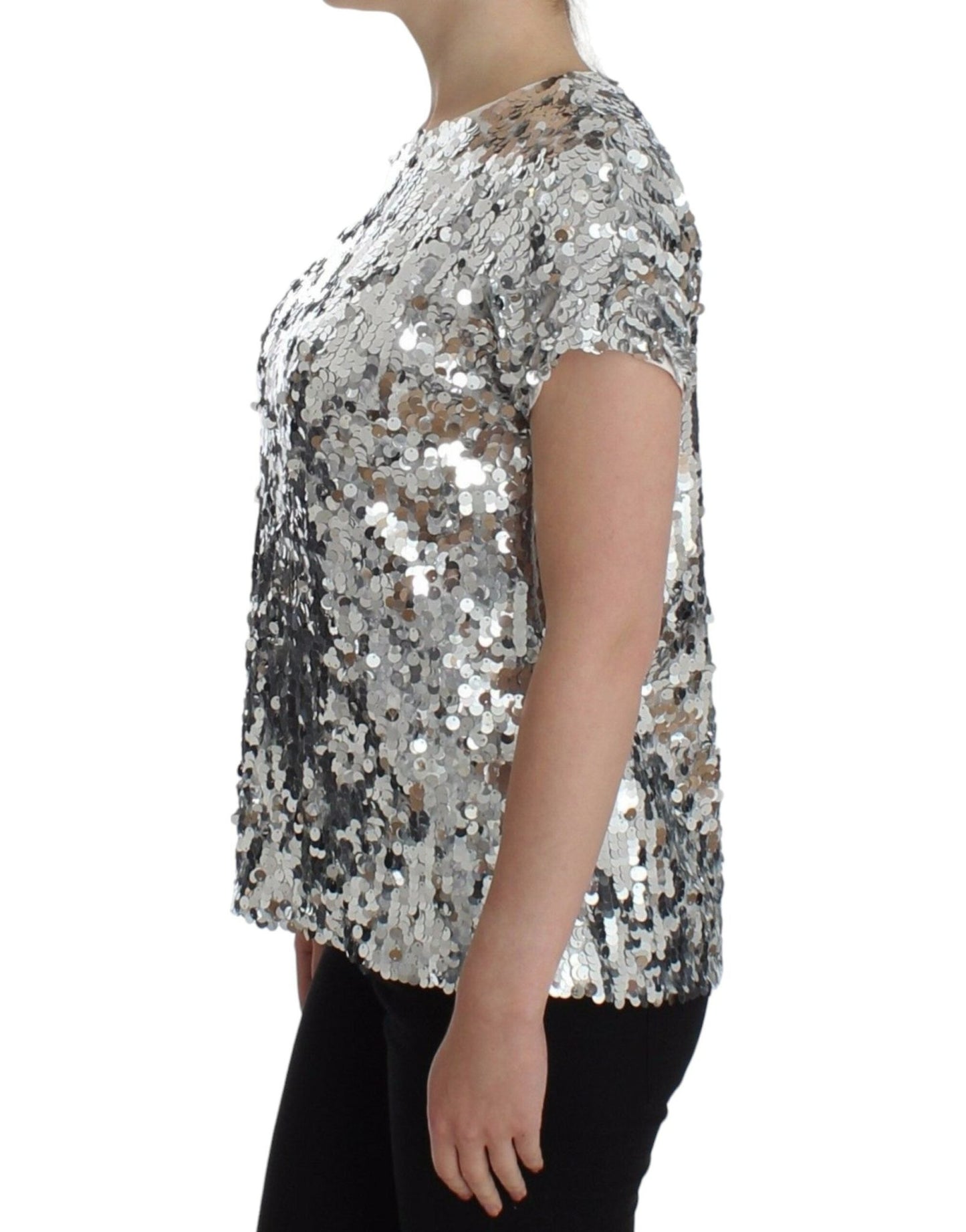 Dolce & Gabbana Enchanted Sicily Sequined Evening Blouse - Sandy Store ByNet