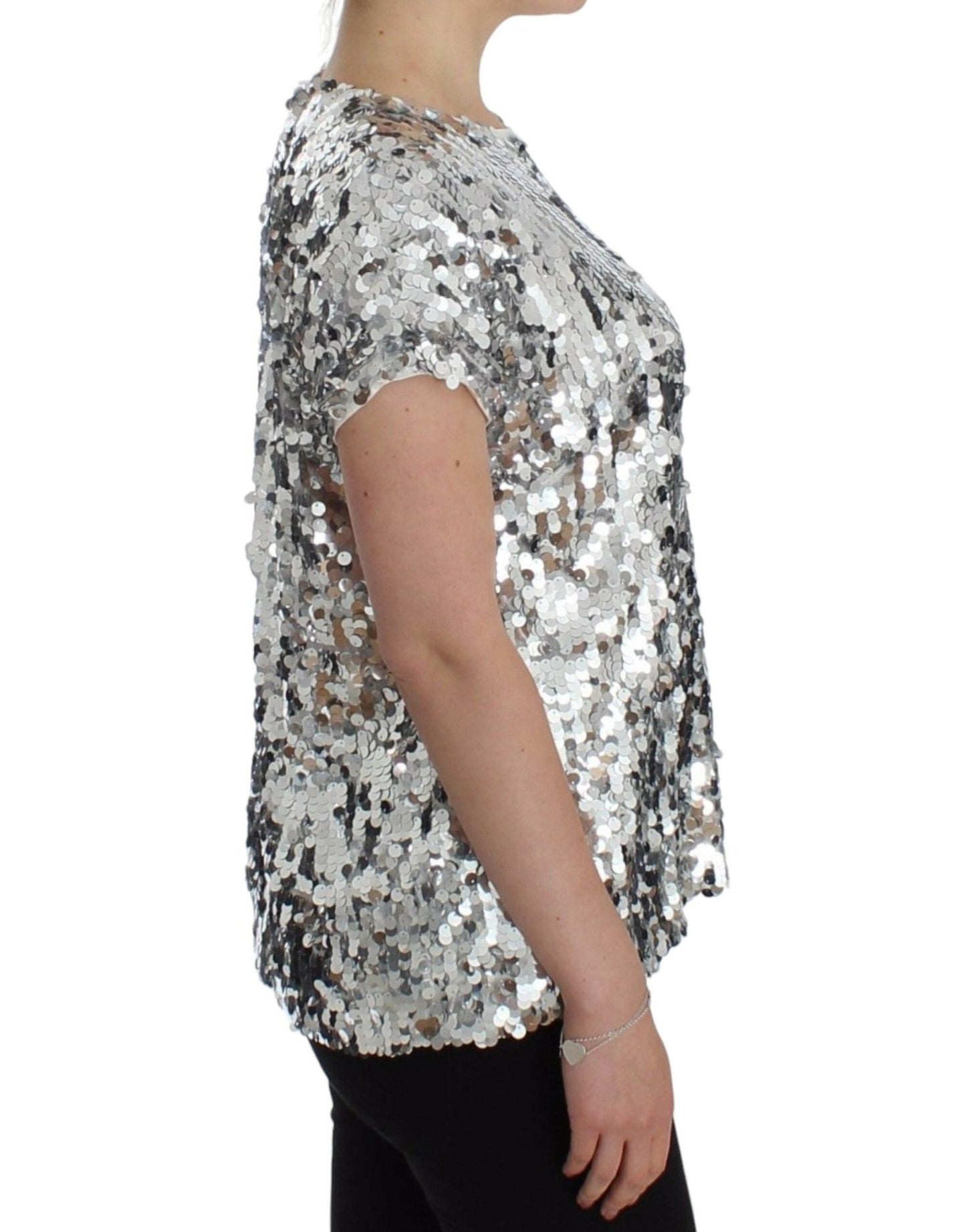 Dolce & Gabbana Enchanted Sicily Sequined Evening Blouse - Sandy Store ByNet