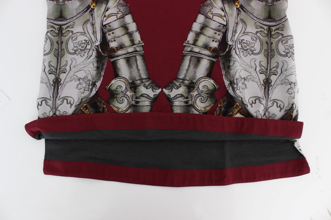 Dolce & Gabbana Enchanted Sicily Silk Blouse with Knight Print - Sandy Store ByNet