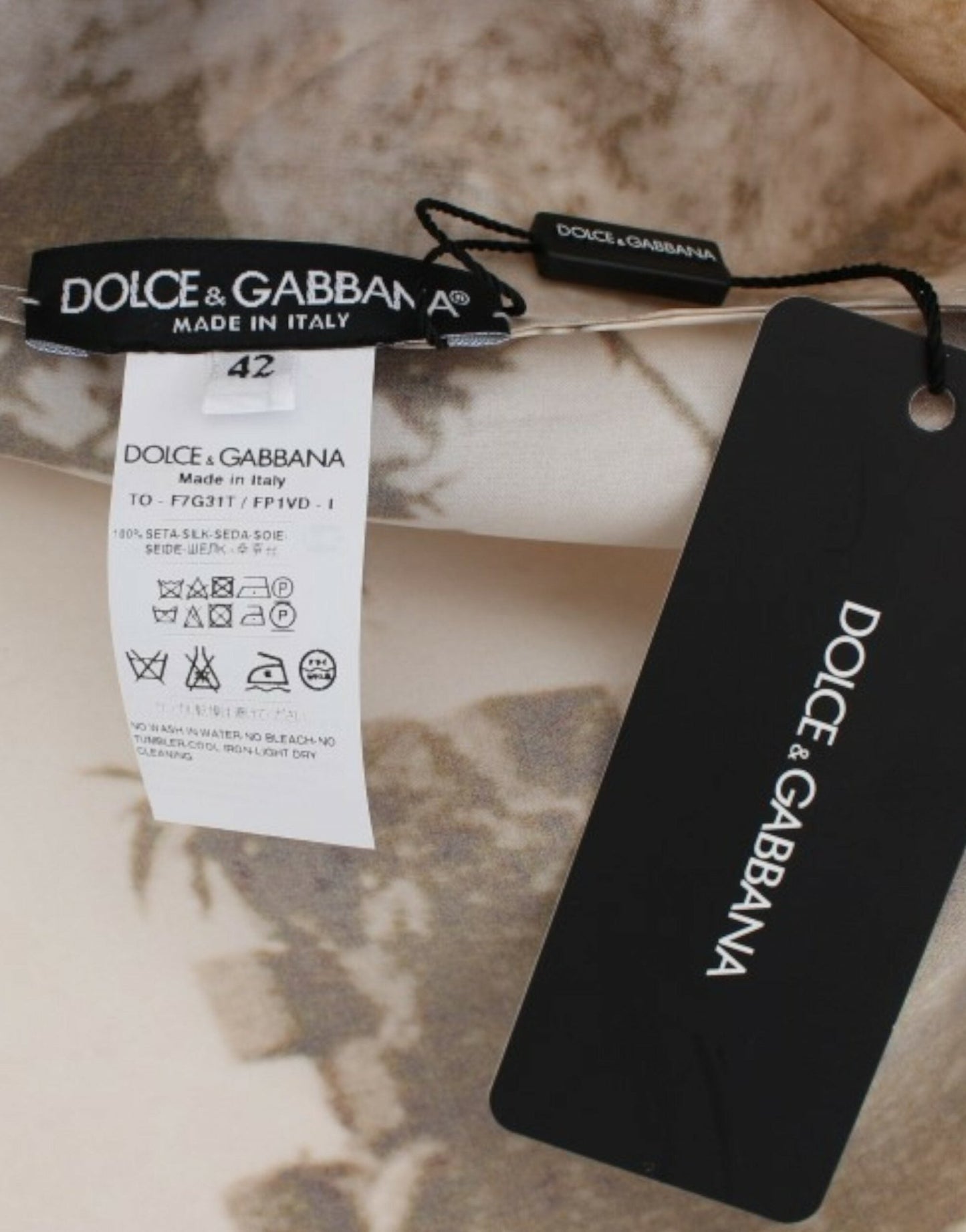 Dolce & Gabbana Enchanted Sicily Taormina Print Silk Blouse - Sandy Store ByNet