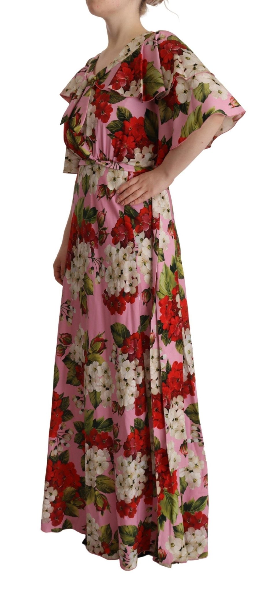 Dolce & Gabbana Enchanting Floral Silk Maxi Dress - Sandy Store ByNet