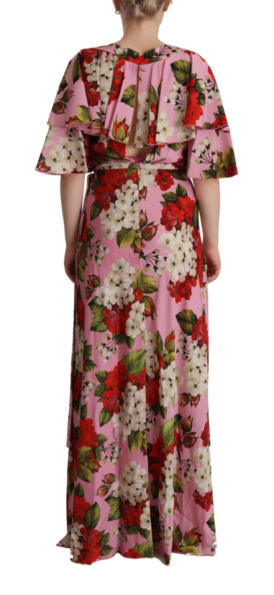Dolce & Gabbana Enchanting Floral Silk Maxi Dress - Sandy Store ByNet
