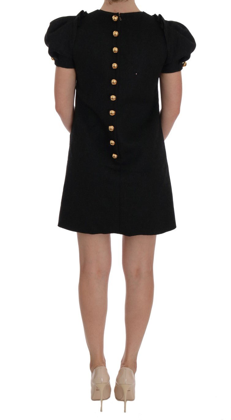 Dolce & Gabbana Enchanting Wool Crystal Encrusted Midi Dress - Sandy Store ByNet