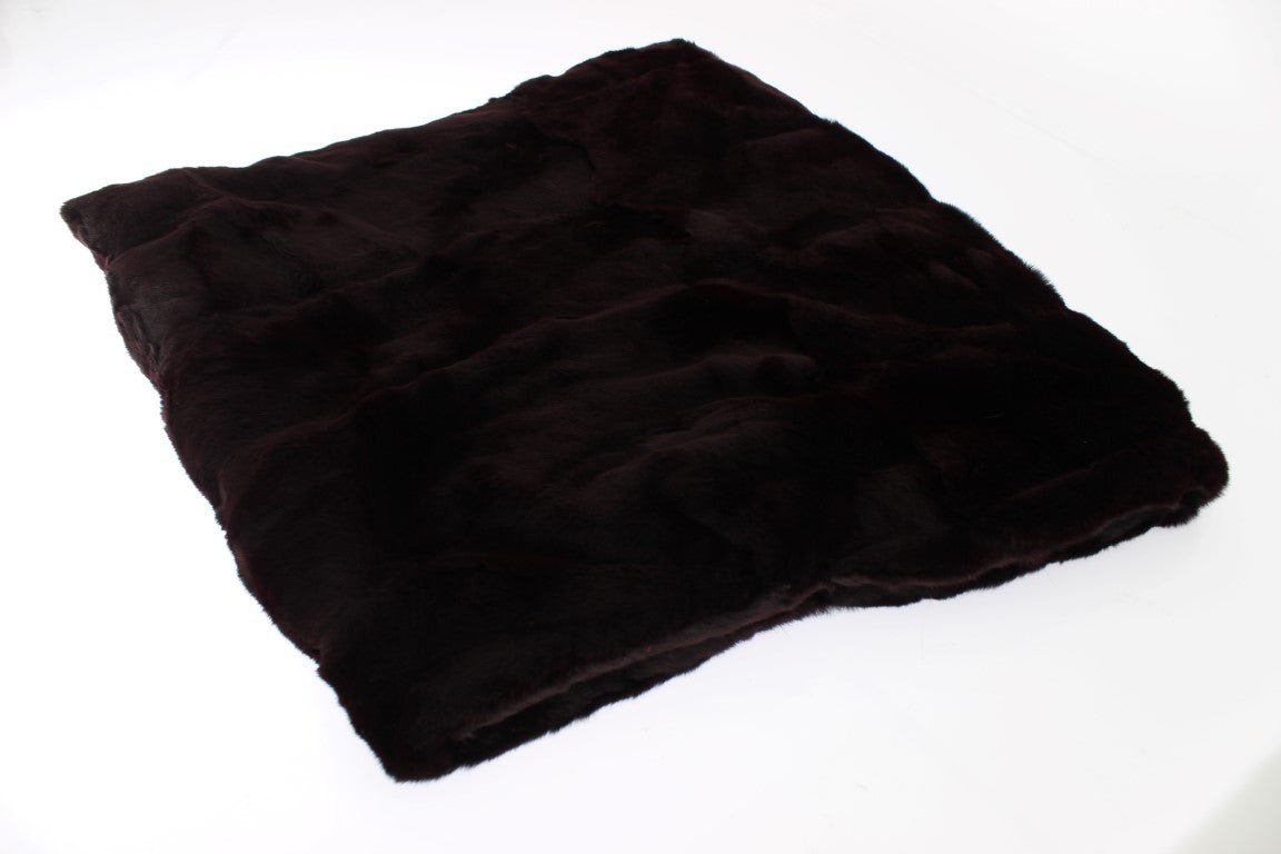 Dolce & Gabbana Exclusive Purple Weasel Fur Hooded Scarf - Sandy Store ByNet