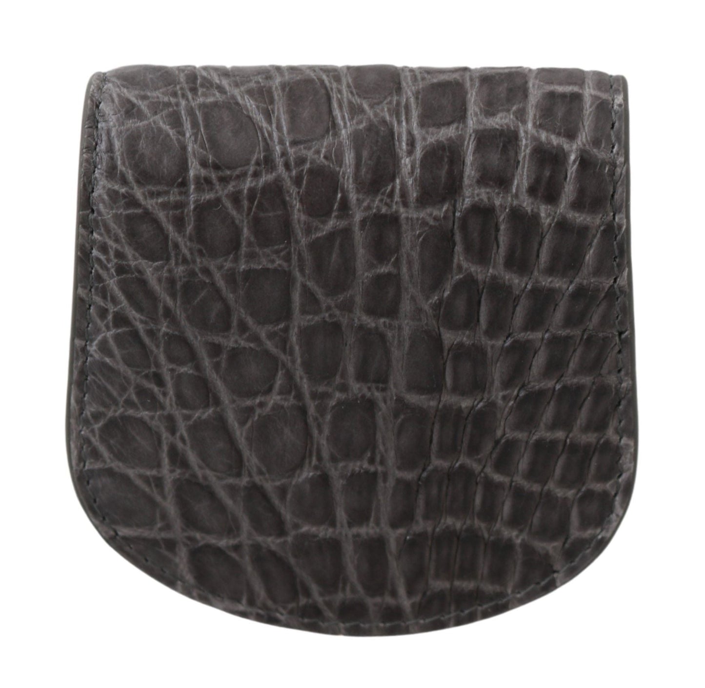 Dolce & Gabbana Exotic Gray Leather Condom Case Wallet - Sandy Store ByNet